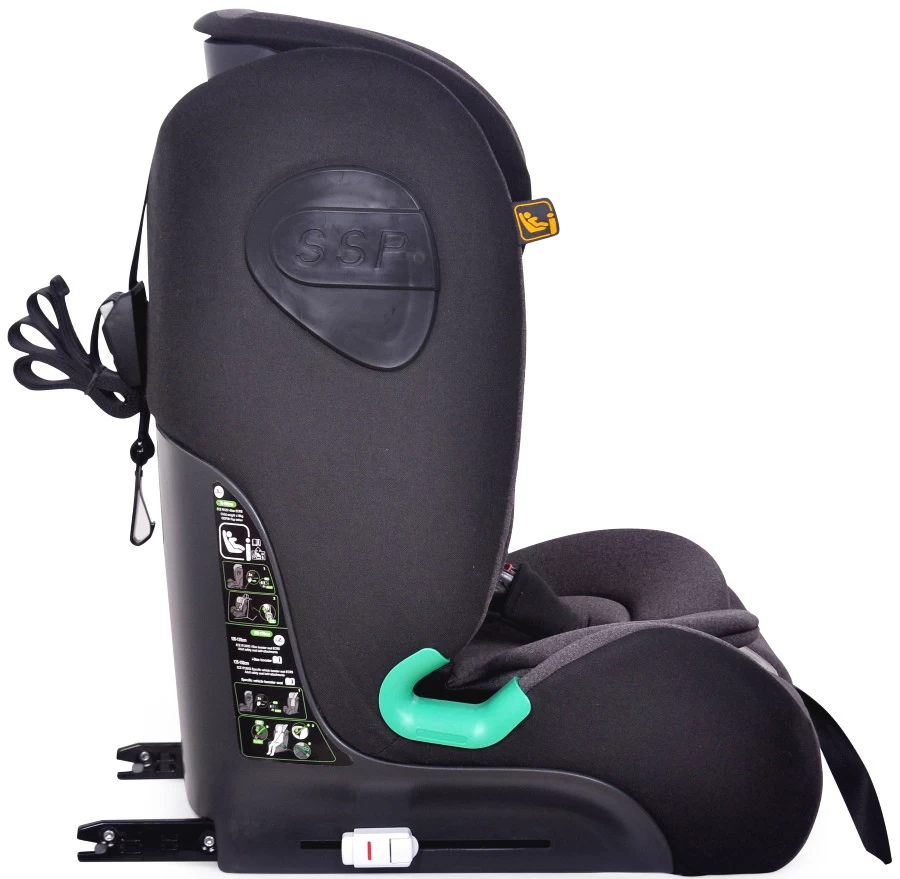 Ding York Black Leather I-Size Autostoel 9-36 Kg K63 - Afbeelding 5