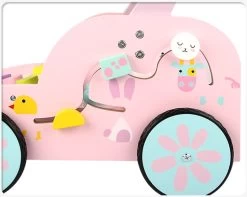 Eco Toys Roze Houten Activiteiten Loopwagen HC494888 -Baby Verkoop mamaloes eco toys roze houten activiteiten loopwagen hc494888 02