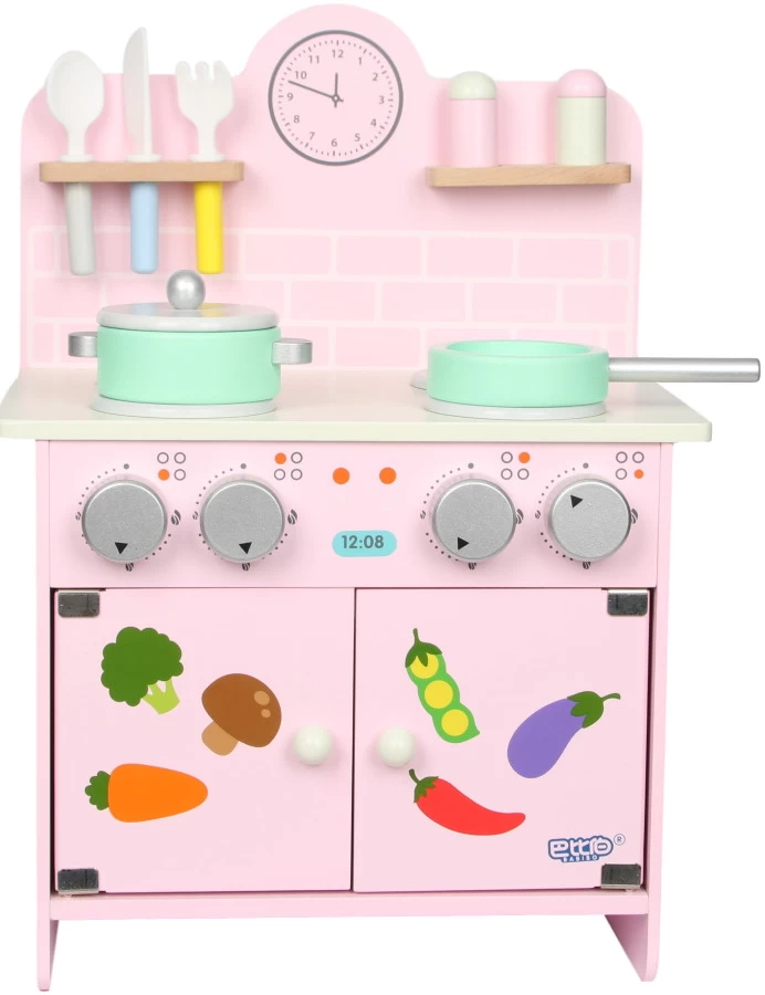 Eco Toys Roze Houten Keukentje HC491062 1 Eco Toys Roze Houten Keukentje HC491062
