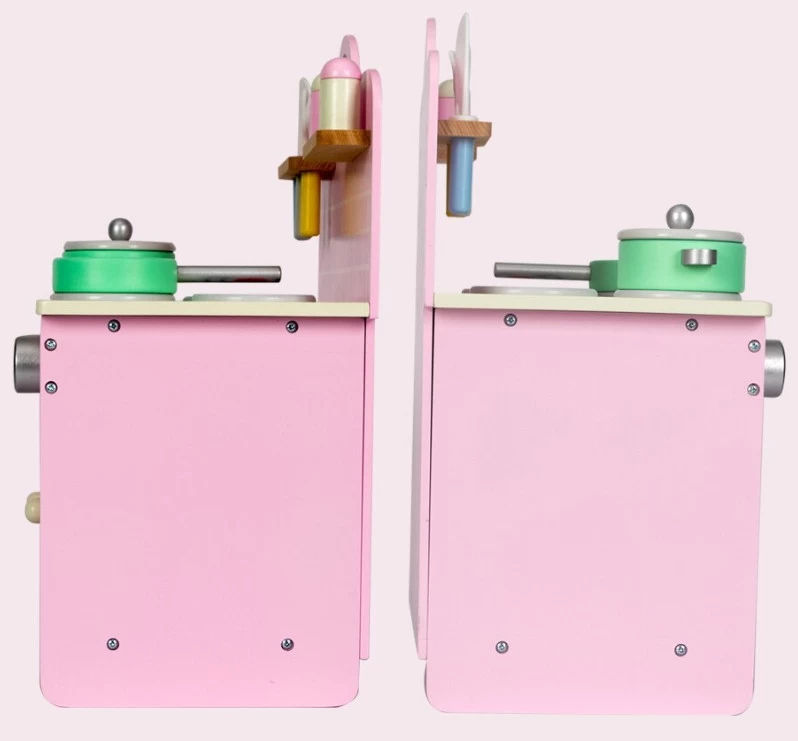 Eco Toys Roze Houten Keukentje HC491062 8 Eco Toys Roze Houten Keukentje HC491062 - Afbeelding 8