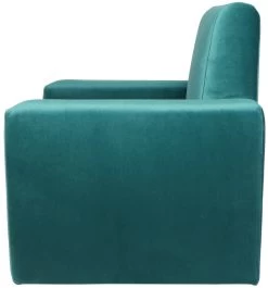 Ding Jamie Velvet Petrol Kinderfauteuil DI-34205 -Baby Verkoop mamaloes kinderfauteuil velvet turquoise 02k