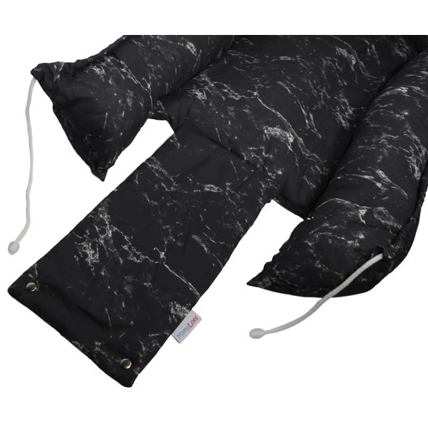 MamaLoes Marmer Zwart Babynest 4 MamaLoes Marmer Zwart Babynest - Afbeelding 4