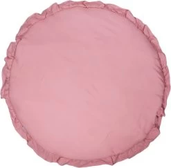 MamaLoes Soft Cotton Ruffle Licht Roze 90 Cm Rond Boxkleed ML020245
