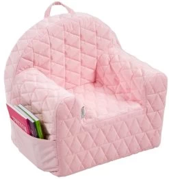 Albero Mio Velvet Roze Kinderfauteuil