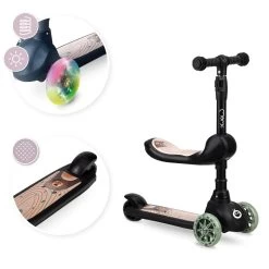 Momi Kiuru Black 2-in-1 Step/Loopfiets HUBA00035 -Baby Verkoop momi kiuru black 2 in 1 step loopfiets huba00035 9