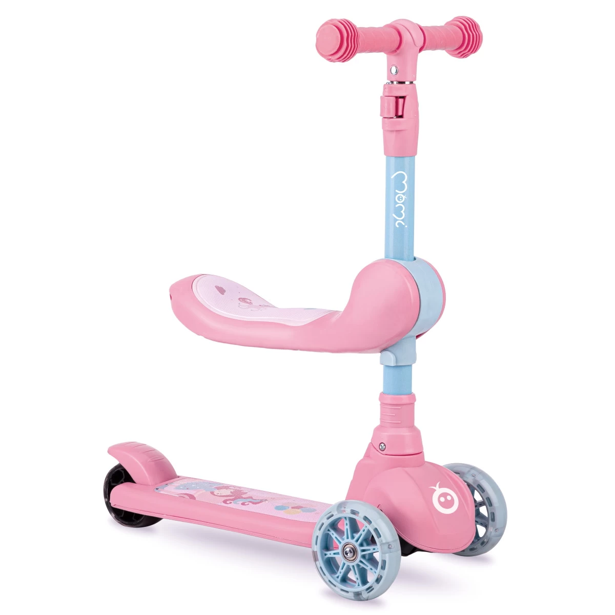 Momi Kiuru Pink 2-in-1 Step/Loopfiets HUBA00034 2 Momi Kiuru Pink 2-in-1 Step/Loopfiets HUBA00034 - Afbeelding 2