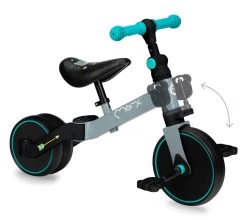 Momi Loris Grey/Turquoise 4-in-1 Ride-On Loopfiets ROBI00041 -Baby Verkoop momi loris grey turquoise 4 in 1 ride on loopfiets robi00041 6