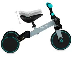 Momi Loris Grey/Turquoise 4-in-1 Ride-On Loopfiets ROBI00041 -Baby Verkoop momi loris grey turquoise 4 in 1 ride on loopfiets robi00041 7