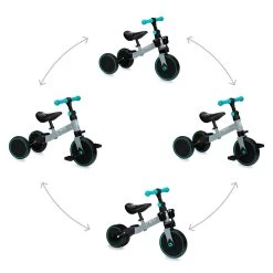 Momi Loris Grey/Turquoise 4-in-1 Ride-On Loopfiets ROBI00041 -Baby Verkoop momi loris grey turquoise 4 in 1 ride on loopfiets robi00041 9