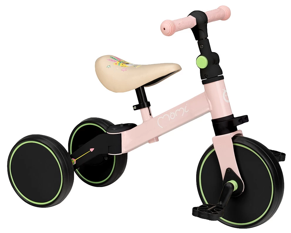 Momi Loris Pink 4-in-1 Ride-On Loopfiets ROBI00039 1 Momi Loris Pink 4-in-1 Ride-On Loopfiets ROBI00039