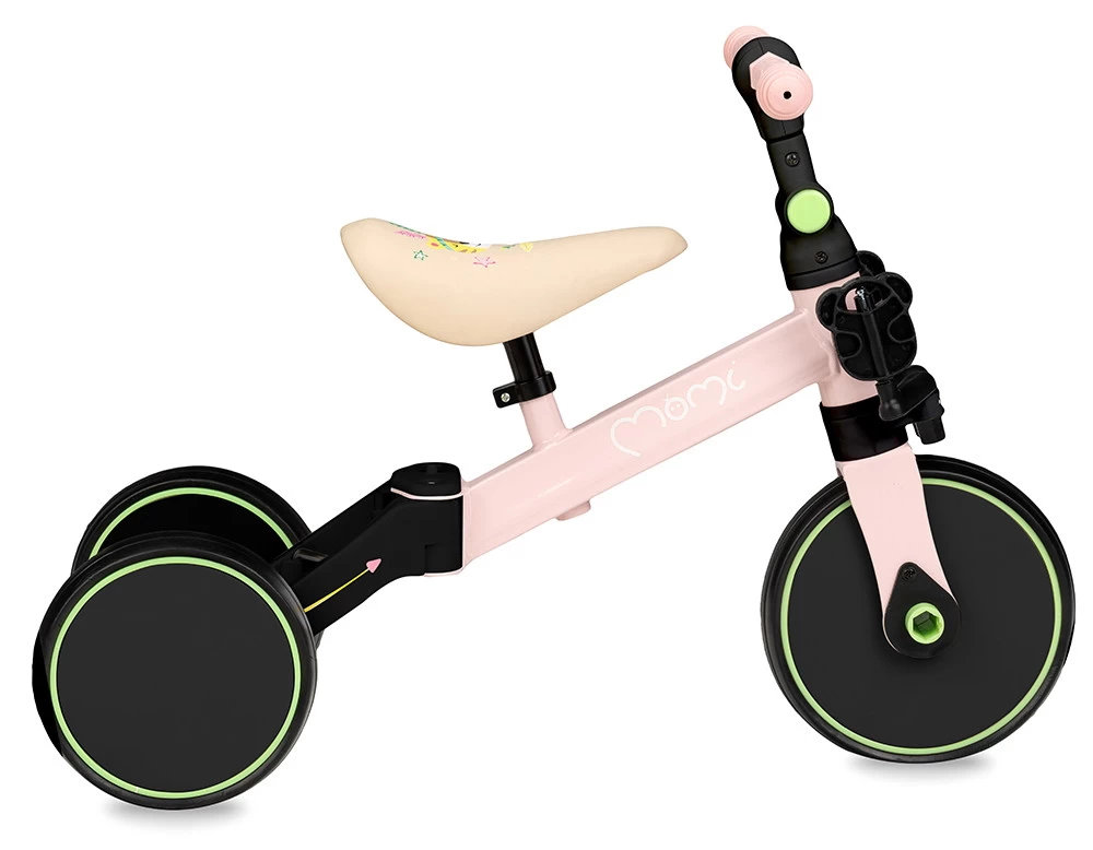 Momi Loris Pink 4-in-1 Ride-On Loopfiets ROBI00039 2 Momi Loris Pink 4-in-1 Ride-On Loopfiets ROBI00039 - Afbeelding 2