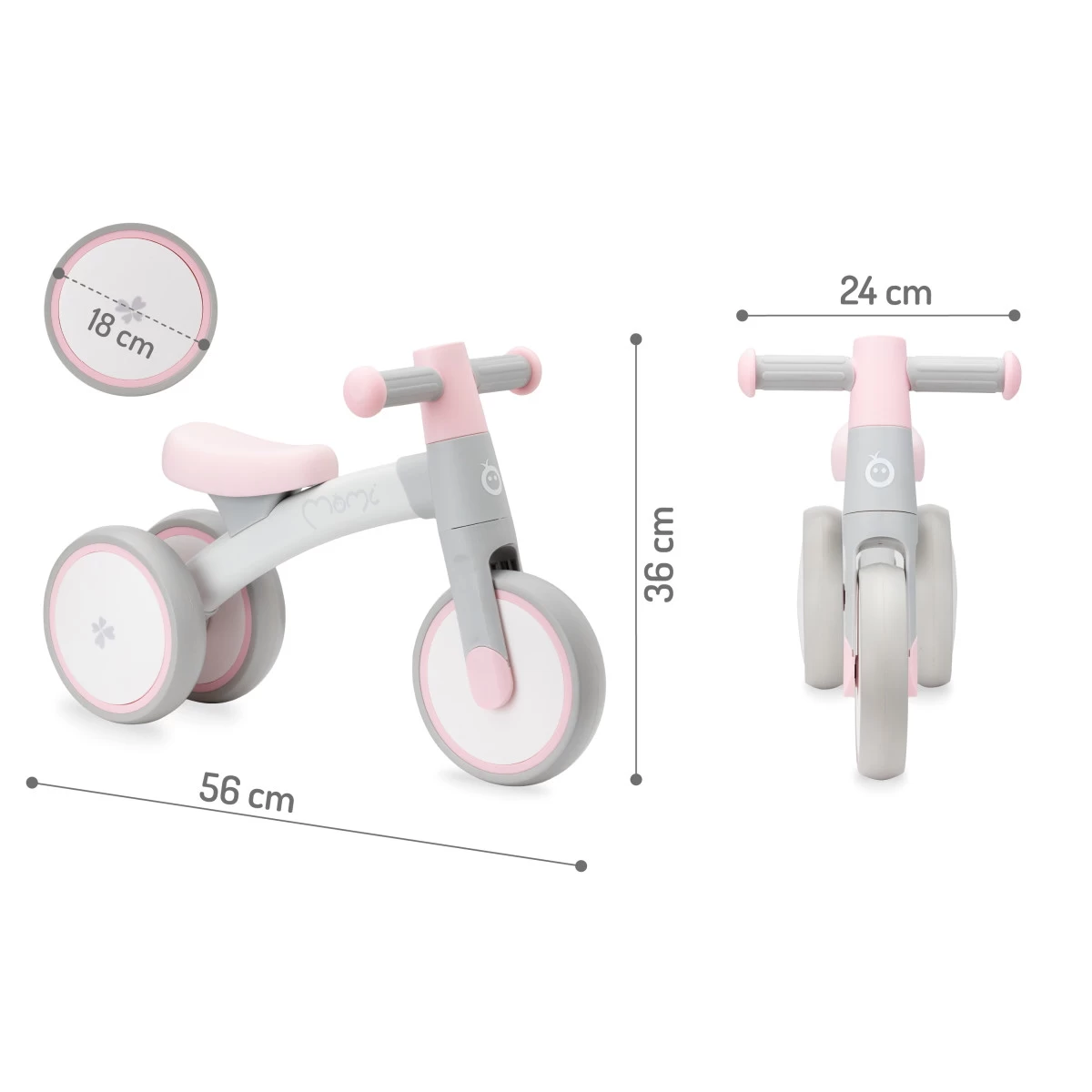 Momi Tedi Pink Mini Bike Loopfiets ROBI00036 6 Momi Tedi Pink Mini Bike Loopfiets ROBI00036 - Afbeelding 6
