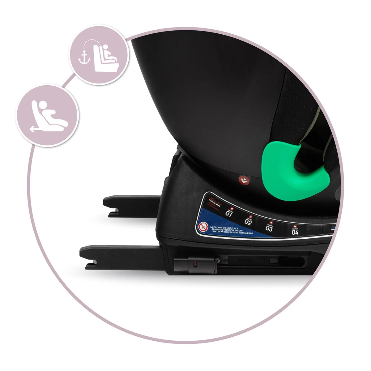 Momi Urso Black 40-150 Cm I-Size Autostoel FOSA00022 - Afbeelding 10