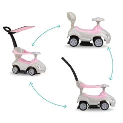 QKids Lolo Pink 2-in-1 Ride-on Loopauto QKIDS00006 -Baby Verkoop qkids lolo pink 2 in 1 ride on loopauto qkids00006 7