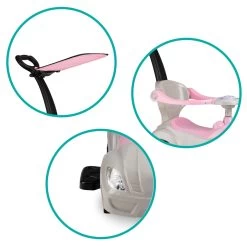 QKids Lolo Pink 2-in-1 Ride-on Loopauto QKIDS00006 -Baby Verkoop qkids lolo pink 2 in 1 ride on loopauto qkids00006 8