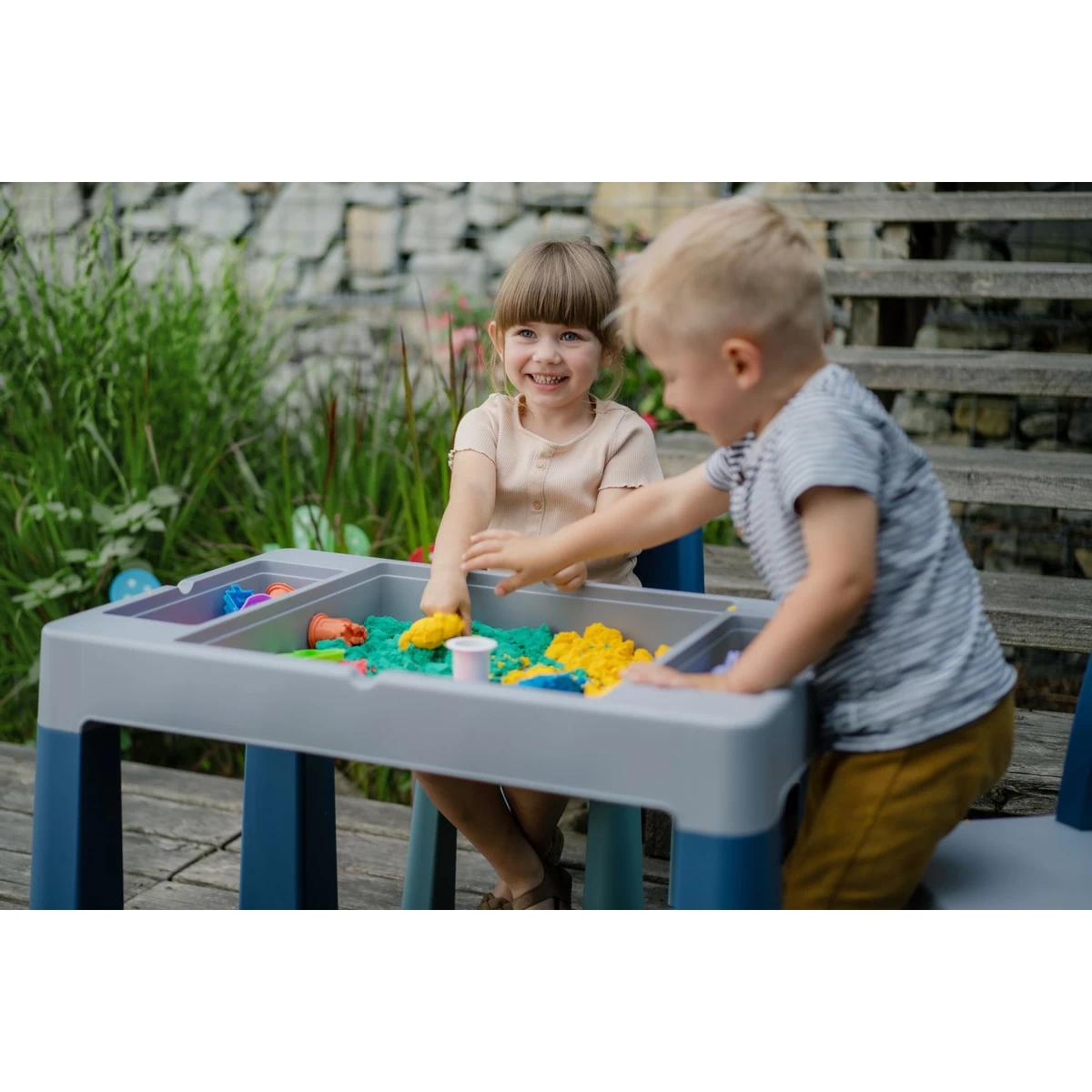Tega Baby Teggi Turquoise/Navy/Grey Multifun 3-in-1 Tafel Met Twee Stoeltjes TI-011-173 2 Tega Baby Teggi Turquoise/Navy/Grey Multifun 3-in-1 Tafel Met Twee Stoeltjes TI-011-173 - Afbeelding 2