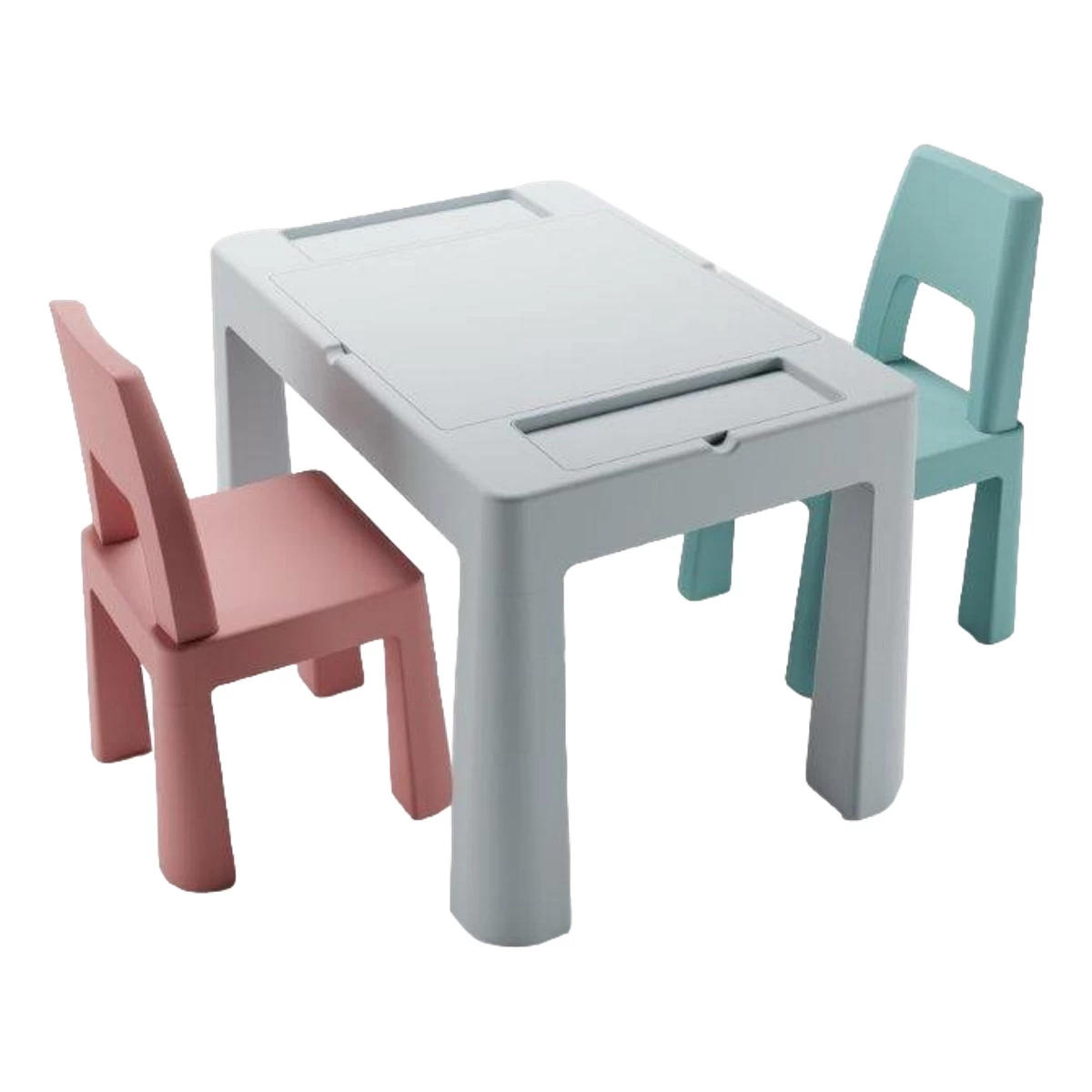 Tega Baby Teggi Grey/Old Rose/Turquoise Multifun 3-in-1 Tafel Met Twee Stoeltjes TI-011-174 1 Tega Baby Teggi Grey/Old Rose/Turquoise Multifun 3-in-1 Tafel Met Twee Stoeltjes TI-011-174