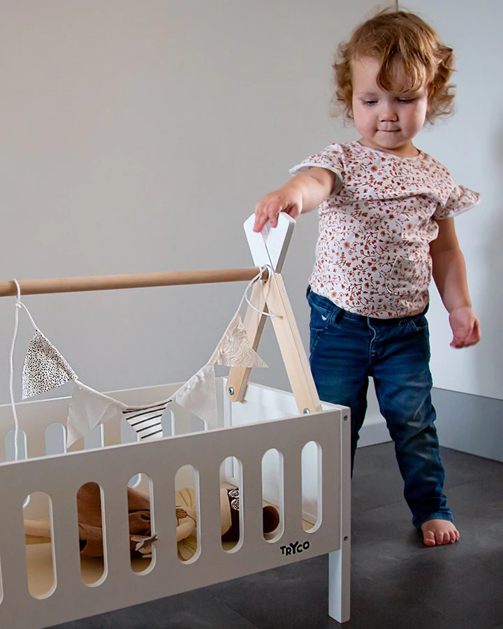 Tryco Tipi Houten Poppenbed TR-353013 4 Tryco Tipi Houten Poppenbed TR-353013 - Afbeelding 4