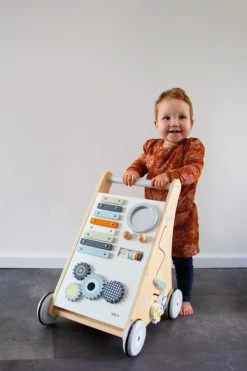 Tryco Houten Activiteiten Loopwagen TR-303012 -Baby Verkoop tryco houten activiteiten loopwagen01