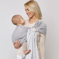 Zaffiro Hug Me Beige Leaves Draagdoek N16 7855 -Baby Verkoop zaffiro hug me draagdoek 2 7