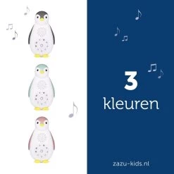 Zazu Zoe De Pinguin Blauw 3 In 1 Muziekdoosje ZA-ZOE-02 -Baby Verkoop zoe nl all 2 colours lr 2